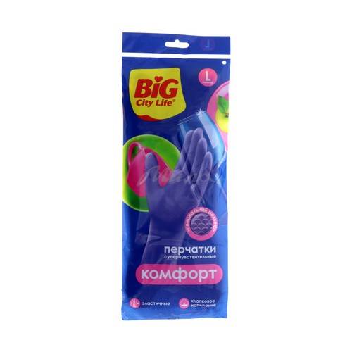 Перчатки латексные BIG CITY LIFE Суперчувствительные, размер L