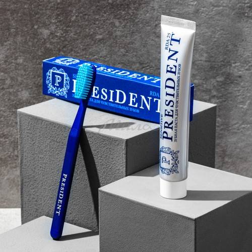 Паста зубная PRESIDENT Sensitive RDA 25, 75 г #8