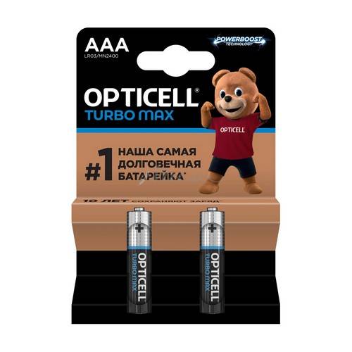 Батарейки OPTICELL Turbo Max, AАA, 2 шт