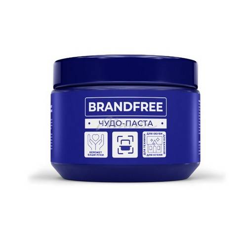 Паста чистящая BRANDFREE для уборки, пятновыводитель для твёрдых поверхностей, 500 г