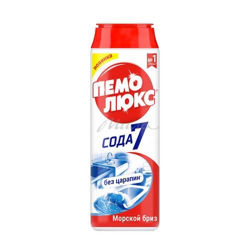 Порошок чистящий ПЕМОЛЮКС Сода 5 Морской бриз, 480 г