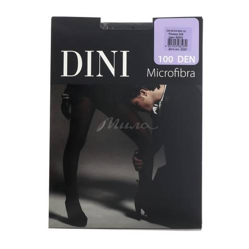 Колготки женские DINI Microfibra 100 ден, размер 2, цвет nero