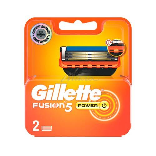 Кассета для станков GILLETTE Fusion Power, 2 шт