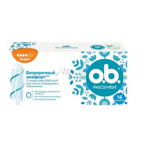 Тампоны женские O.B. ProComfort Super, 16 шт #2