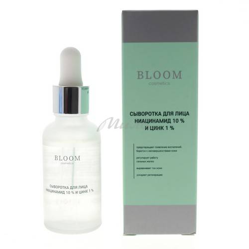 Сыворотка для лица BLOOM Cosmetics ниацинамид 10% и цинк 1%, 30 мл #3