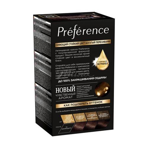 Краска для волос L'OREAL Recital Preference, тон 4.12 Монмартр глубокий коричневый, 174 мл #2