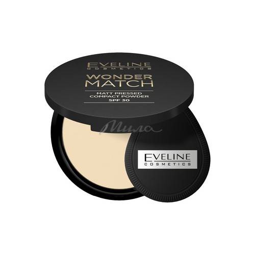 Пудра компактная EVELINE COSMETICS Wonder Match матирующая, SPF 30