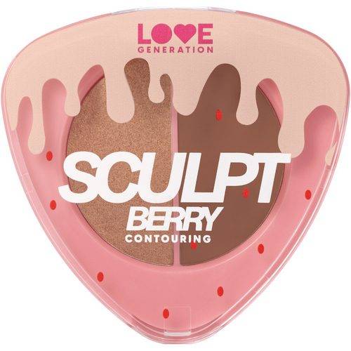 Палетка для контуринга лица LOVE GENERATION Sculpt Berry, тон 01 #2