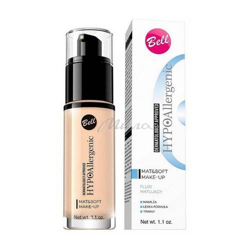 Тональный флюид BELL Hypoallergenic гипоаллергенный матирующий, тон N1