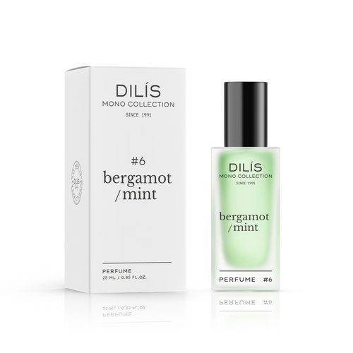 Духи для женщин DILIS Mono Collection Bergamot Mint, 25 мл