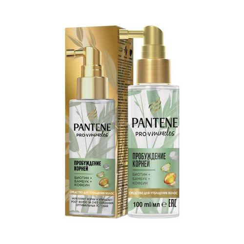 Средство для укрепления волос PANTENE Pro-V Miracles Пробуждение корней с биотином, бамбуком и кофеином, 100 м