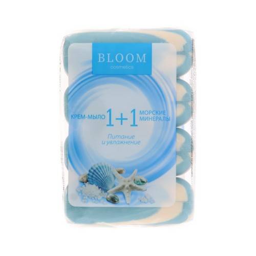 Крем-мыло BLOOM COSMETICS 1+1 Морские минералы, 4х90 г #2