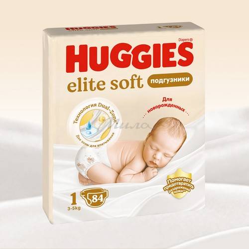 Подгузники детские HUGGIES Elite Soft 1 (3-5 кг), 84 шт #15