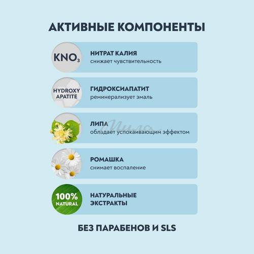 Паста зубная PRESIDENT Sensitive RDA 25, 75 г #4