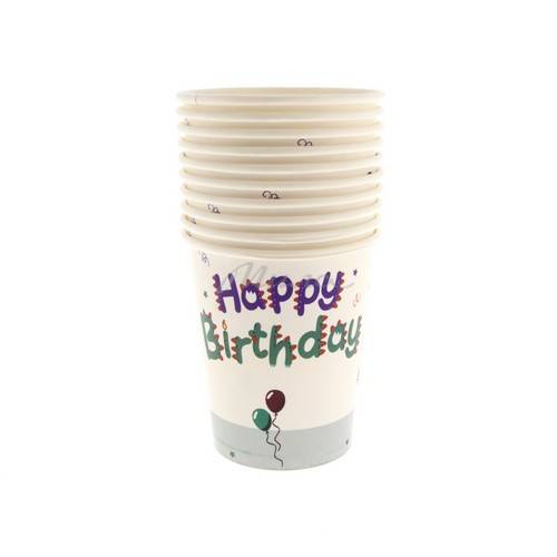 Набор праздничных стаканов Happy Birthday, 10 шт, арт. 7012305696 #2