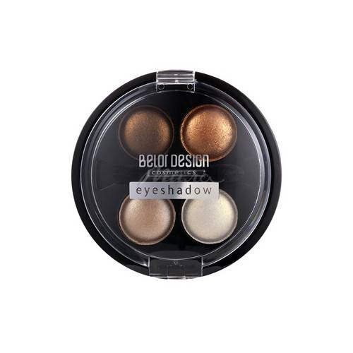 Палетка теней для век BELORDESIGN Delicate четырехцветные, тон 41, 5.6 г