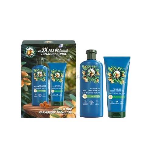 Подарочный набор HERBAL ESSENCES Аргановое масло Шампунь, 250 мл + Бальзам-ополаскиватель, 180 мл