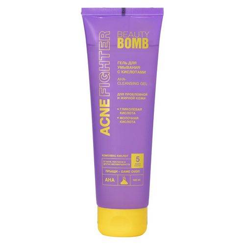 Гель для умывания BEAUTY BOMB Acne Fighter  с кислотами, 140 мл