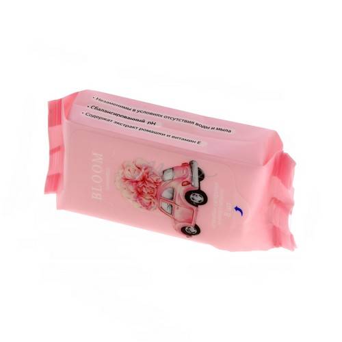 Салфетки влажные BLOOM Сosmetics Машинка, арт.27, 8 шт #2