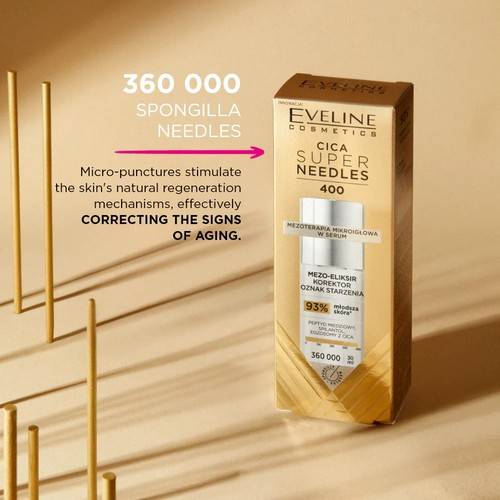 Мезо-эликсир для лица EVELINE Cosmetics Super Needles Цика 400, 30 мл #3