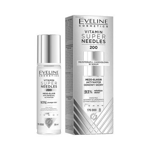Мезо-эликсир для лица EVELINE Cosmetics Super Needles Витамин 200, 30 мл