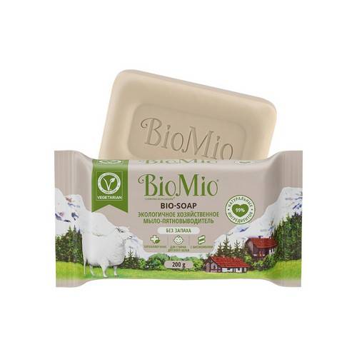 Мыло хозяйственное BIOMIO Bio-Soap Экологичное без запаха, 200 г