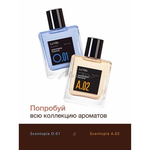 Парфюмерная вода LA VILLE Scentopia A.02 для мужчин, 50 мл #9