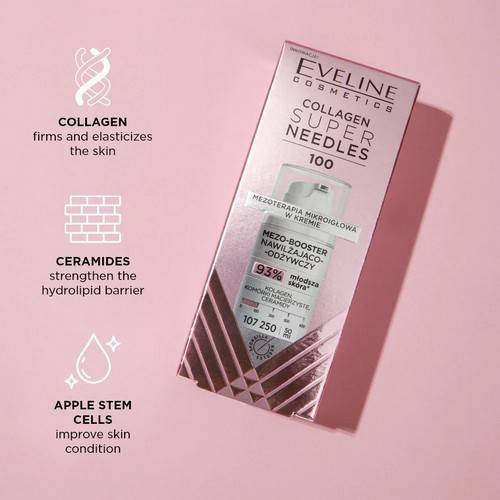 Мезо-бустер для лица EVELINE Cosmetics Super Needles Коллаген 100, 50 мл #3