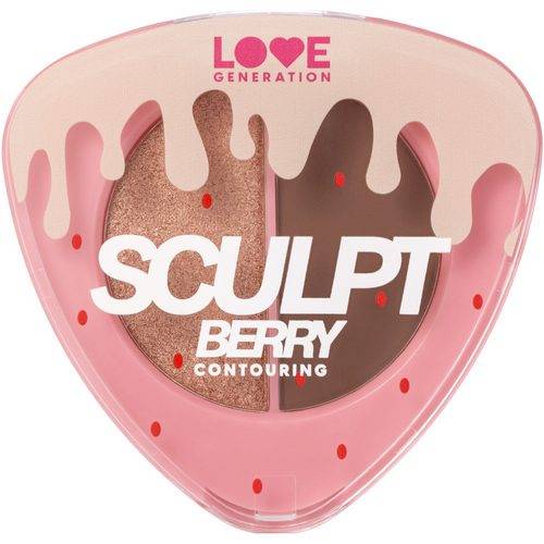 Палетка для контуринга лица LOVE GENERATION Sculpt Berry, тон 02 #2