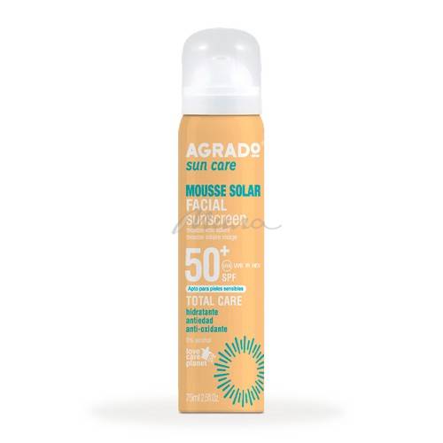 Мусс для лица AGRADO Солнцезащитный SPF 50+, 75 мл