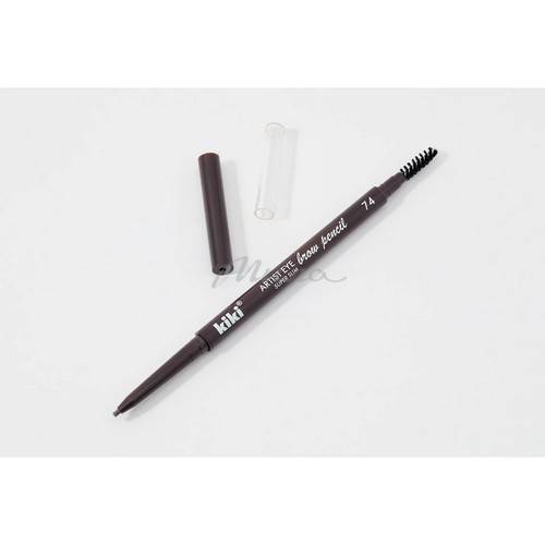 Карандаш для бровей KIKI Artist Eye Super Slim, тон 74 темный шоколад new #4