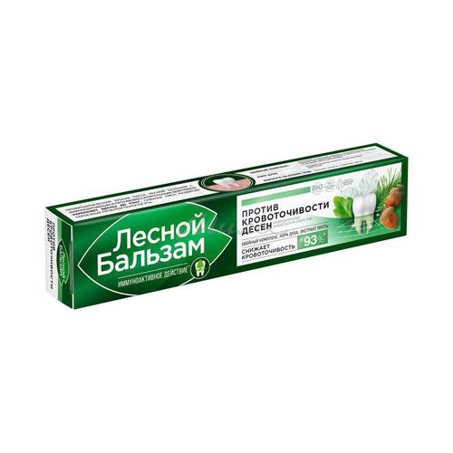 Паста зубная ЛЕСНОЙ БАЛЬЗАМ профилактическая Экстракт коры дуба и пихты, 75 мл #2