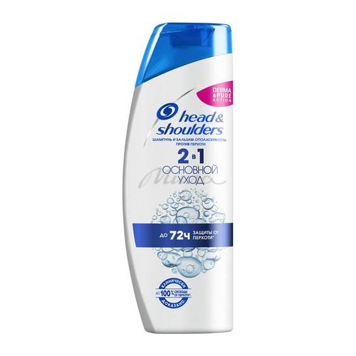 Шампунь HEAD&SHOULDERS Против перхоти 2в1 Основной уход, 200 мл