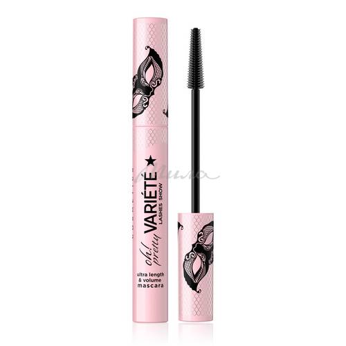 Тушь для ресниц Eveline Cosmetics удлиняющая - black серия VARIETE OH! PRETTY 10 мл