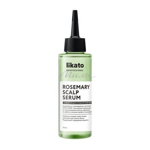 Сыворотка для очищения кожи головы LIKATO Professional с розмарином и AHA + BHA кислотами, 110 мл