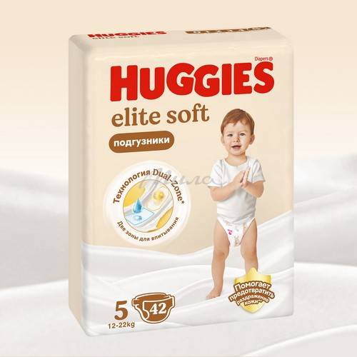 Подгузники детские HUGGIES Elite Soft Mega (12-22 кг), 42 шт #15