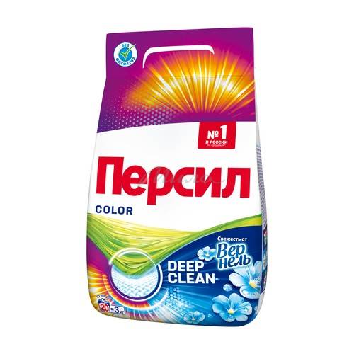 Средство моющее синтетическое ПЕРСИЛ Колор Свежесть от Vernel 3кг (20стирок)