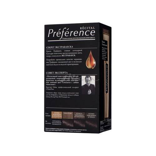 Краска для волос L'OREAL Recital Preference, тон 3.0 Бразилия темно-каштановый, 174 мл #11