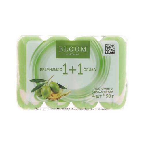 Крем-мыло BLOOM COSMETICS 1+1 Олива, 4х90 г