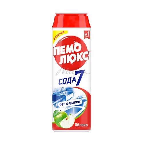 Порошок чистящий ПЕМОЛЮКС Сода 5 Яблоко, 480 г
