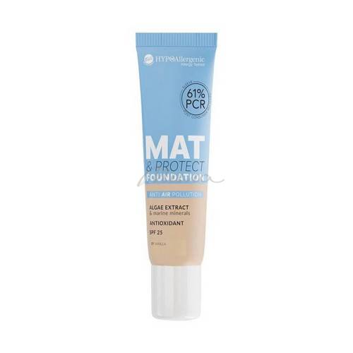 Тональная основа BELL Hypoallergenic гипоаллергенная матирующая, защитная с SPF 25, тон 01 Vanilla