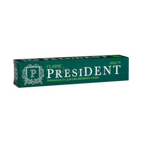Паста зубная PRESIDENT Classic RDA 75, 75 г