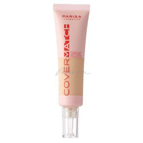 Тональная основа PARISA COSMETICS Cover Match, тон 202, 25 мл