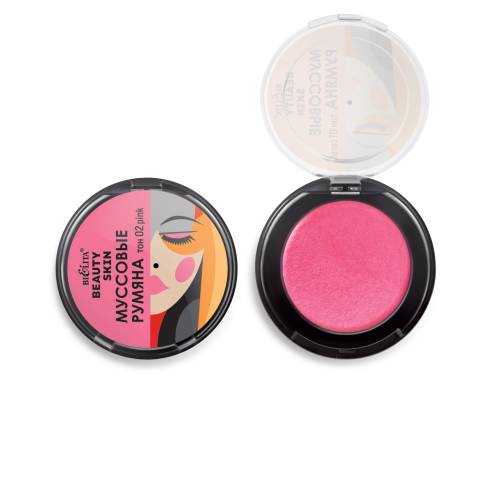 Румяна муссовые БЕЛИТА Beauty Skin, тон 02 Pink