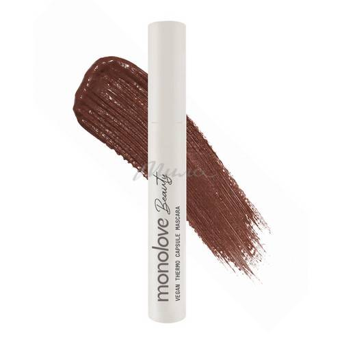 Термотушь для ресниц MONOLOVE BEAUTY Thermo Capsule Mascara Vegan удлиняющая, тон brown, 12 мл #3
