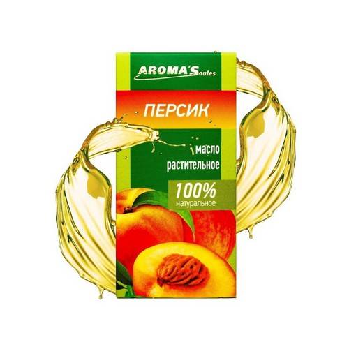 Масло растительное косметическое AROMA SAULES Персик, 30 мл