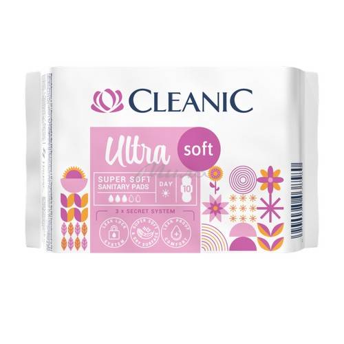 Прокладки гигиенические CLEANIC Ultra soft Day дневные женские, 10 шт