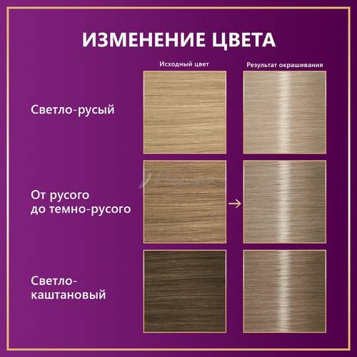 Крем-краска для волос ПАЛЕТТ стойкая, тон C10(10-1) Серебристый блондин #6