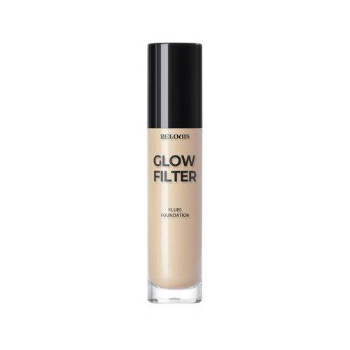 Тональный флюид RELOUIS Glow Filter Fluid Foundation сияющий с эффектом «фильтра»