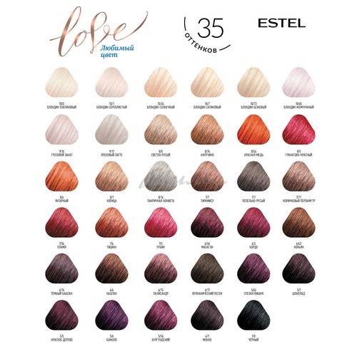 Краска для волос ESTEL Love Intense, тон 10/65 жемчужный блондин, 100 мл #3